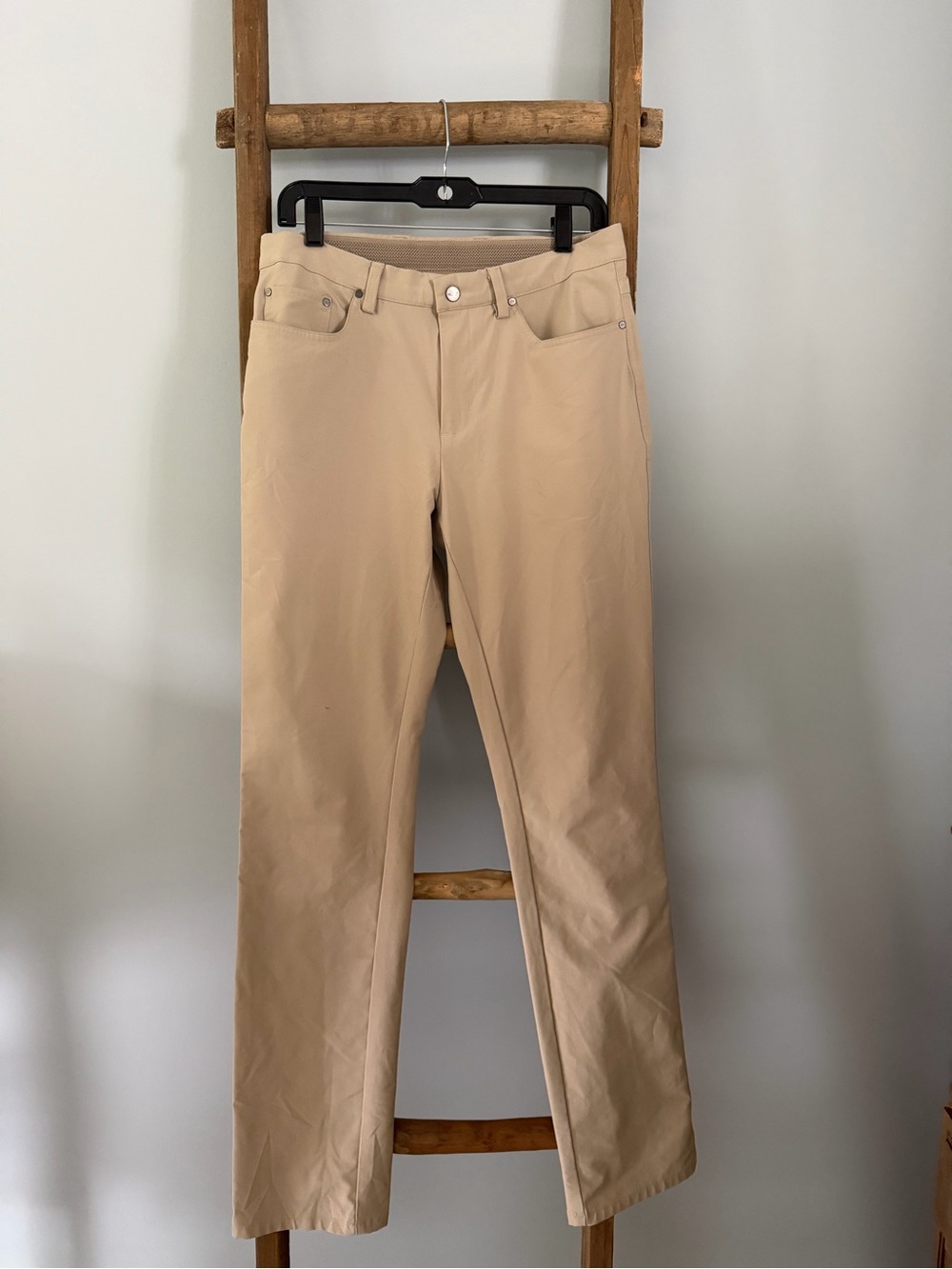Greg Norman Collection Beige Straight-Leg Chinos